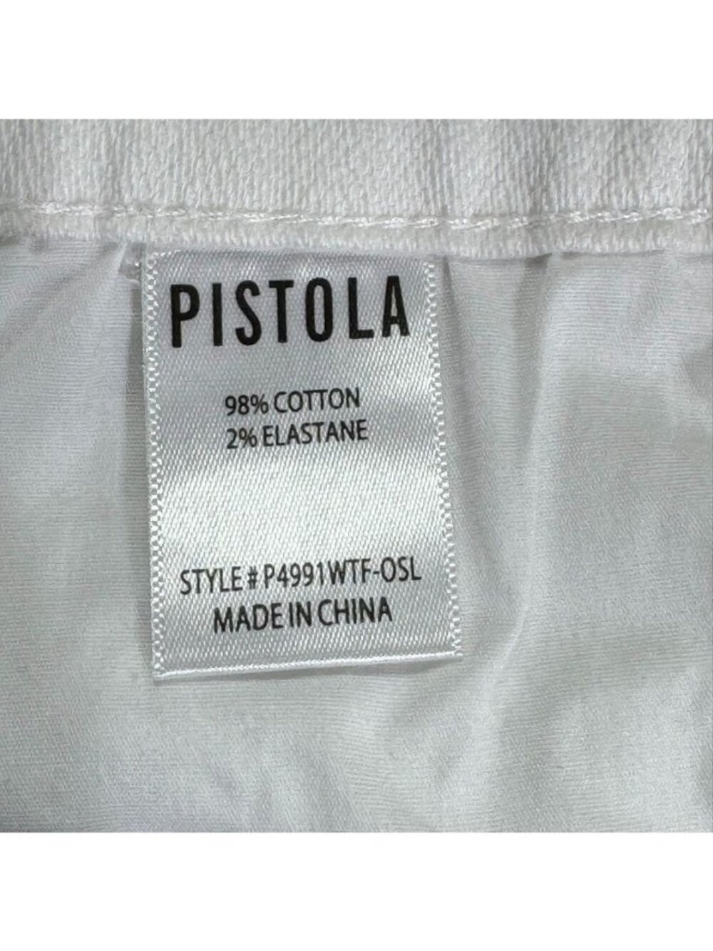 PISTOLA Women's Shorts White Cotton Denim Jean Frayed Edge Hem Stretch Size 32 - Picture 13 of 15